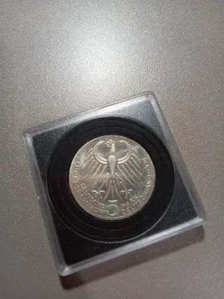 Moneda 5 Marcos Alemania 1975J (Ebert)