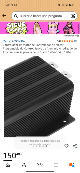 Controlador Motor AMONIDA Curtis 1204