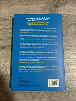 Libro El método Lean Startup de Eric Ries