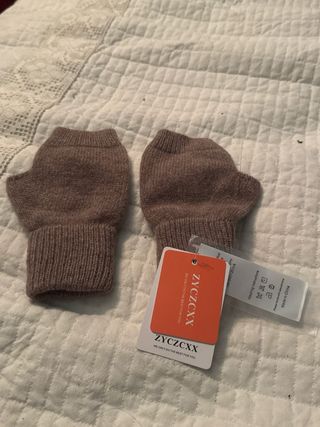 Mitones de Lana Unisex Marrón ZYCZCXX