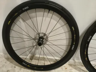 Ruedas carbono disco perfil 38.Dr well.