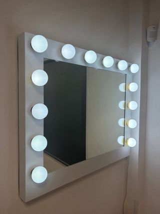 Espejo de tocador con luces LED