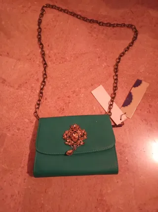 Bolso Darling verde con adorno