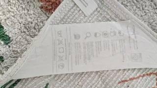 Alfombra Lorena Canals Lavable Diseño Hojas