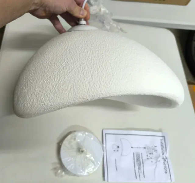 Lámpara Colgante Nórdica Wabi-Sabi Blanca Nueva