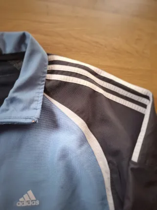 Chaqueta Cortavientos Adidas Vintage Azul - Talla