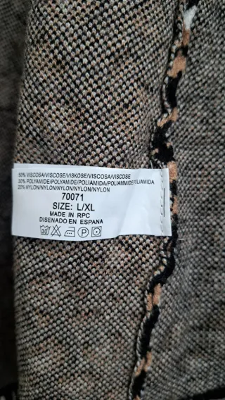 Poncho, capa, manta, estampado