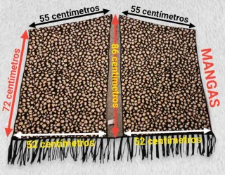 Poncho, capa, manta, estampado
