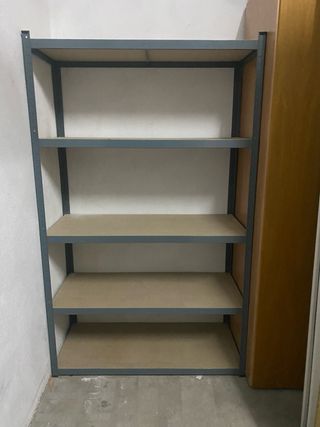 Estantería metálica de 5 baldas,