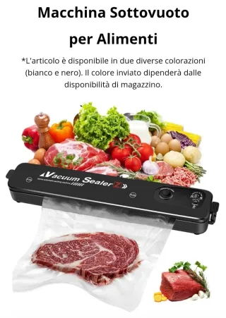 Sigillatrice e macchina sottovuoto per alimenti