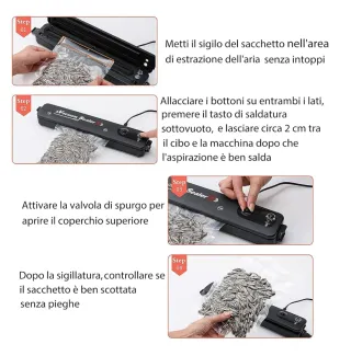 Sigillatrice e macchina sottovuoto per alimenti