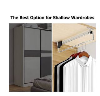 Barra Ropa Armario Extensible 35cm