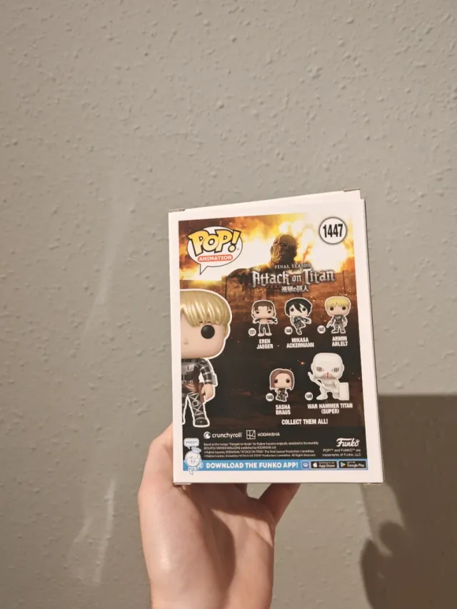 Funko Pop Armin Arlelt 1447 Attack on Titan