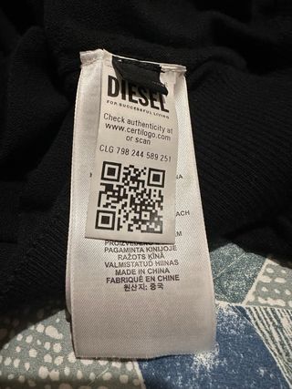 Maglione Diesel Uomo Nero Taglia S