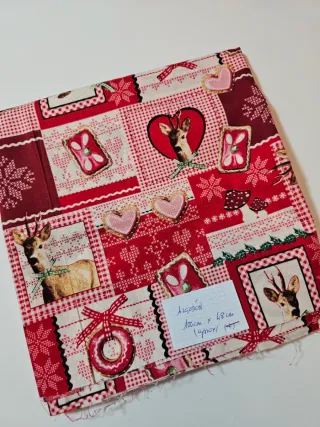 Kit 3 Telas Algodón motivos de Navidadeños