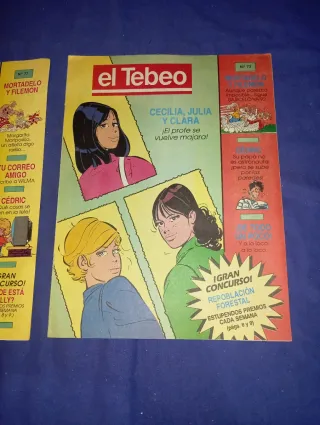 Lote comics El Tebeo: Mortadelo, Cédric, Cecilia