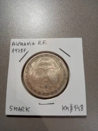 Moneda 5 Marcos Alemania 1978F