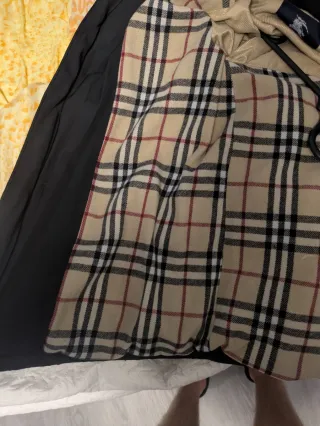 Chaqueta Burberry Vintage Negra Beige Hombre