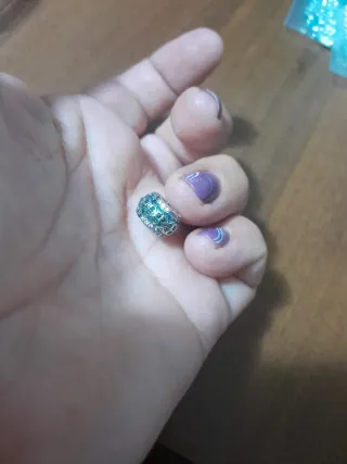 Charm quadrifoglio verde e argento