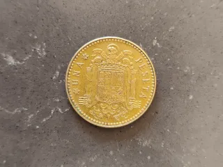 Monedas 1 Peseta 1966, 1975, 1980