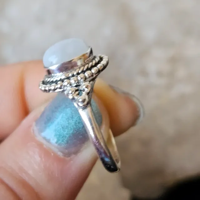 Anillo Plata 925 Piedra Luna