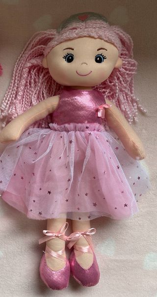Muñeca Princesa Trapo Rosa Ballet