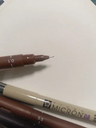 Set di 5 penne Micron e Uni Pin