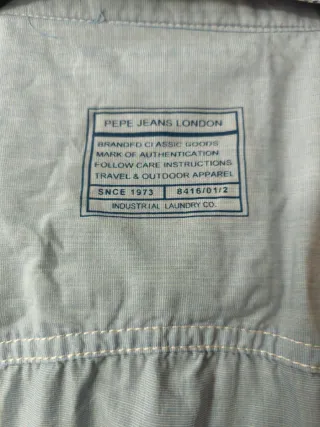 Camisa Pepe Jeans manga corta azul Talla L