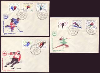 18 SPD (FDC) _ Polonia, 1960-68 | "Olympic games"
