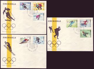 18 SPD (FDC) _ Polonia, 1960-68 | "Olympic games"