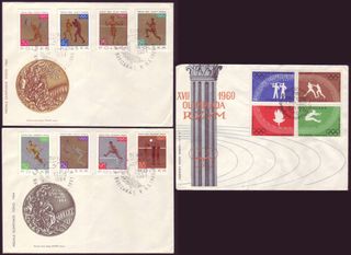 18 SPD (FDC) _ Polonia, 1960-68 | "Olympic games"