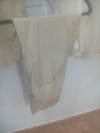 Camisa de Novio Italiana Seda Beige