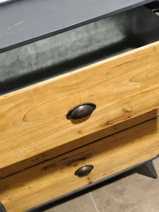 Comoda industrial madera y metal Maison du Monde