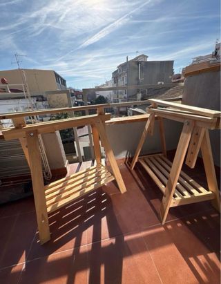 Cavalletti in legno Ikea (2 unità)