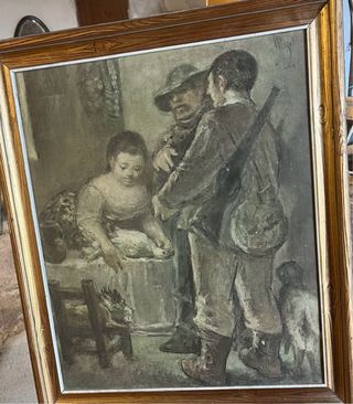 Cuadro Original Pedro Mozos Martínez Antiguo