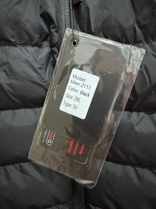 Chaleco Calefactable Hombre con Batería, talla XXL