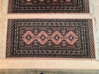 2 Tappeti in Lana per Letto 65 x 140