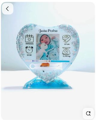 Molde Corazón con Pie para Resina