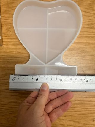 Molde Corazón con Pie para Resina