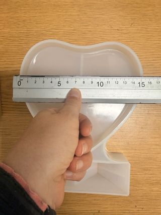 Molde Corazón con Pie para Resina