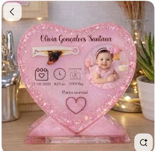 Molde Corazón con Pie para Resina