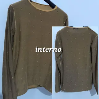 Maglione senape Urba Boy XXL microforato
