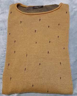 Maglione senape Urba Boy XXL microforato