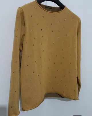 Maglione senape Urba Boy XXL microforato
