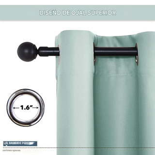 Juego 2 Cortinas Opacas Verano 245x140