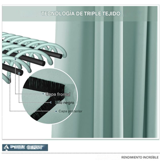 Juego 2 Cortinas Opacas Verano 245x140