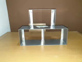 Estantería Cubo Metálico Plata