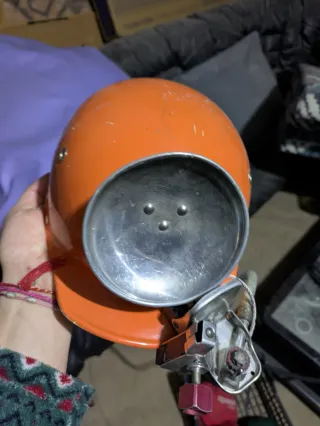 Casco espeleología antiguo + carburero petzl