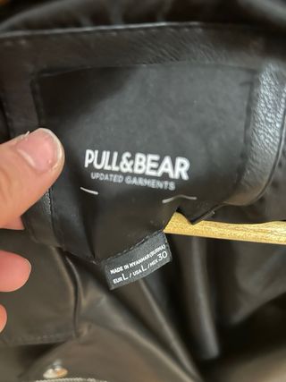 Chaqueta Biker Piel Negra