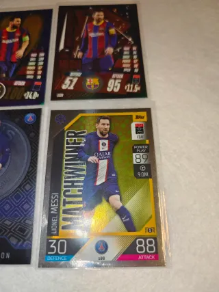 Lote 4 Cromos Lionel Messi Topps